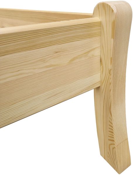 Komfortables Einzelbett Seniorenbett 120x200 Gästebett Kiefer massiv V-60.61-12Rollrost und Matratze inkl. Bild 7