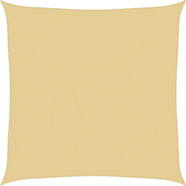 vidaXL Sonnensegel Sandfarbe 3x3 m 100% Polyester Oxford 4000410