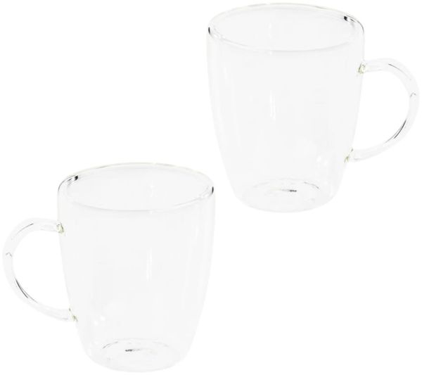 HI Cappuccino Gläser 2 Stk. 270 ml Transparent 445572 Bild 2