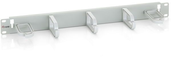 Equip 19 Kabelmanagement 5xPlastikringe Stahl 1U RAL7035