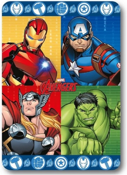 Wohndecke Avengers Heroes Fleecedecke Kuscheldecke 100 x 140 cm, KK