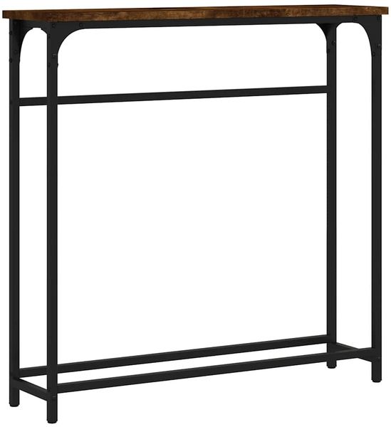 Konsolentisch, Beistelltisch, Konsole Räuchereiche 75x19,5x75 cm Holzwerkstoff