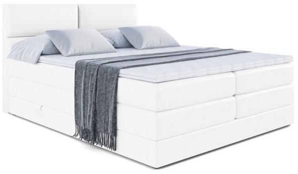 ALTDECOR Boxspringbett BOXI3 KING (Multipocket-Matratze H4, H3 Matratze Bonellfederung, Topper, Kopfteil) Bild 4