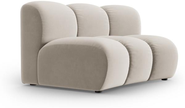 Micadoni Modul Armlos Lupine 1-Sitzer Large Samtstoff Salvador Beige