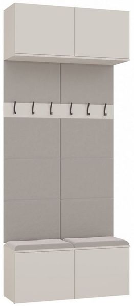 Raumhirsch Furniture Schuhschrank Garderoben-Set (Schuhschrank und 6 Kleiderhaken)