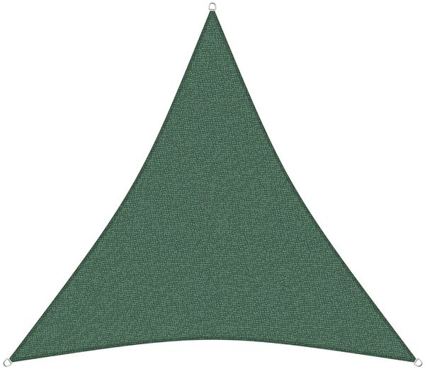 Gartenia Sunprotect 83240 Professional Sonnensegel, 3,6 x 3,6 x 3,6 m, Dreieck, wind- und wasserdurchlässig, grün