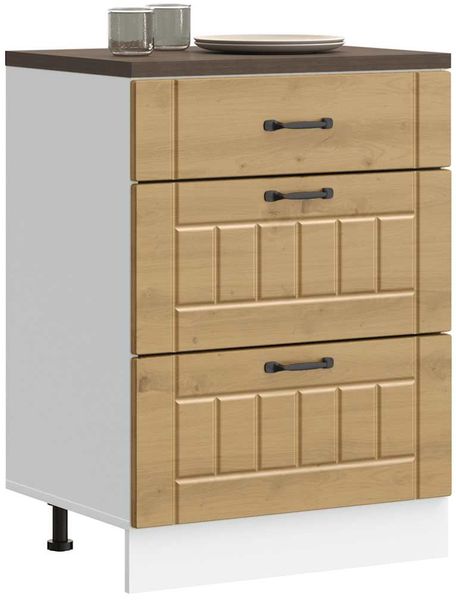 vidaXL Küchen-Unterschrank Lucca Artisan-Eiche Holzwerkstoff 854278