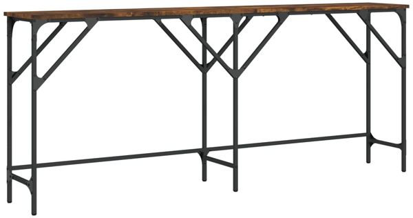 Konsolentisch, Beistelltisch, Konsole Räuchereiche 180x29x75 cm Holzwerkstoff