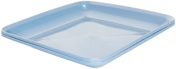 MICHELINO Praktisches 2-teiliges Mehrweg Kunststoffteller-Set: Ideal für den täglichen Gebrauch Blau