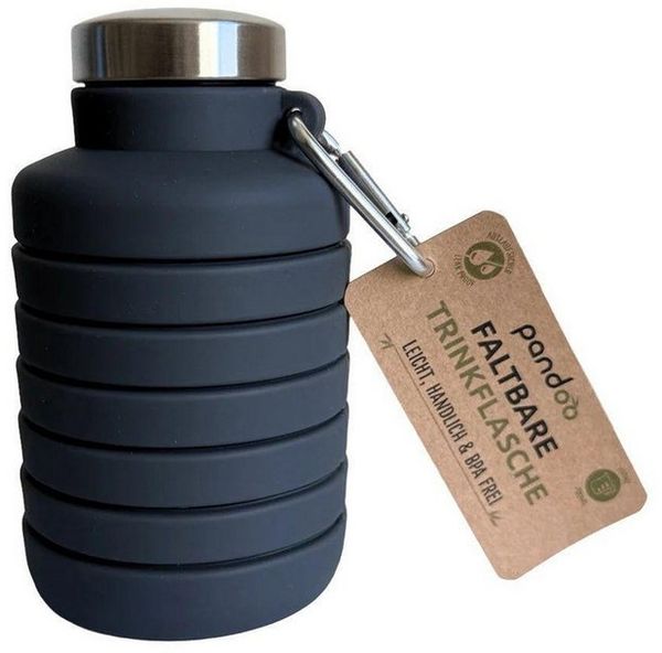 pandoo Trinkflasche Faltbare Silikon Trinkflasche