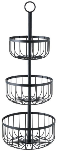 Boltze Cobo Etagere schwarz 60cm