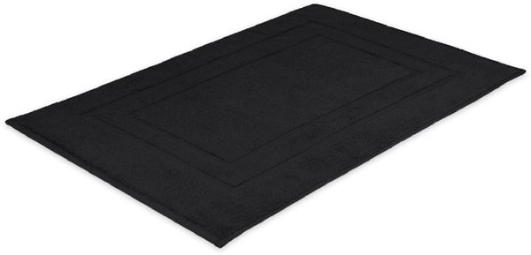 Badvorleger 50 x 80 cm 700g/m² Schwarz