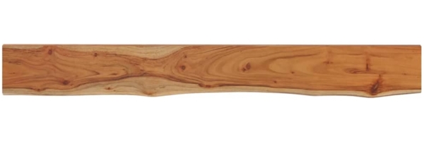 vidaXL Baumkante ohne Halterungen, Massivholz Akazie natur, 160 x 20 x 3,8 cm