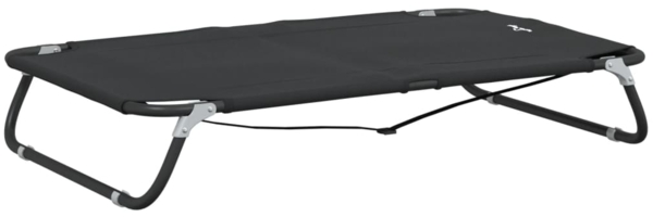 vidaXL Hundeliege, Klappbar, Oxford-Gewebe und Stahl Anthrazit, 18 x 105 x 65 cm