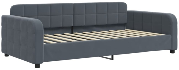 vidaXL Tagesbett Dunkelgrau 100x200 cm Samt 354066