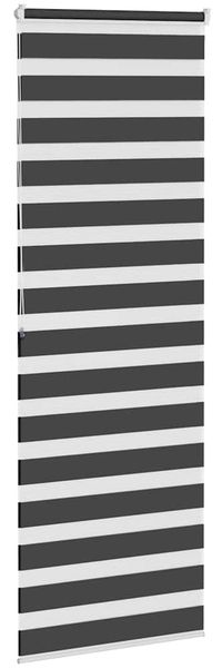 vidaXL Doppelrollo Schwarz 70x200 cm Stoffbreite 65,9 cm Polyester 4014255 Bild 4