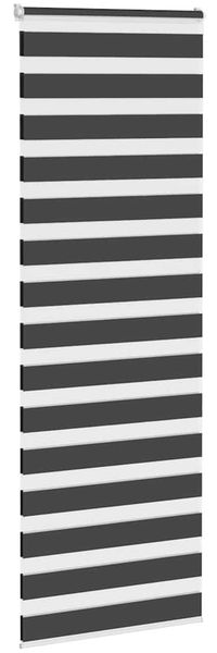 vidaXL Doppelrollo Schwarz 70x200 cm Stoffbreite 65,9 cm Polyester 4014255 Bild 3