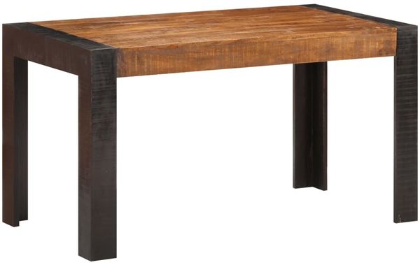 Esstisch 140 x 70 x 76 cm Raues Mango-Massivholz [289655]