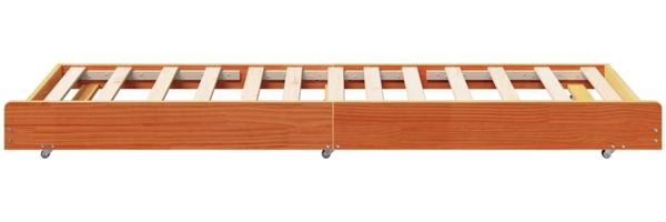 vidaXL Bettgestell Braun 90 x 200 cm Massivholz Kiefer 873423 Bild 6