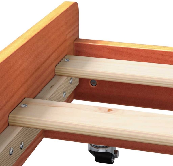 vidaXL Bettgestell Braun 90 x 200 cm Massivholz Kiefer 873423 Bild 8