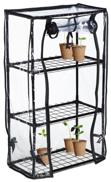 Gewächshaus für Balkon mit 3 Ebenen