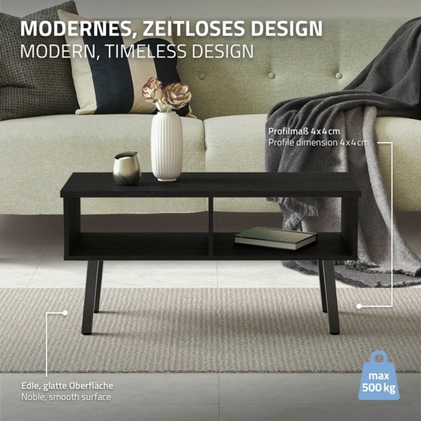 ML-DESIGN Tischbein 4er Set Tischkufen schräg Möbelfüße und Tischgestell aus Stahl I-Form, Bankkufen 30cm Dunkelgrau glänzend Möbelbeine 96° Neigung Bild 3