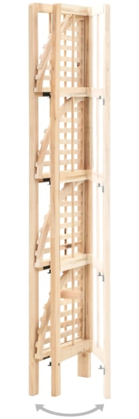 vidaXL Eckregal Zedernholz 27x27x110 cm 246435