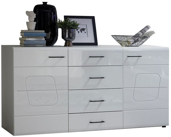 Sideboard Stuttgart / Spirit Plus, Holzwerkstoff, Weiß, 170 x 94 x 42 cm
