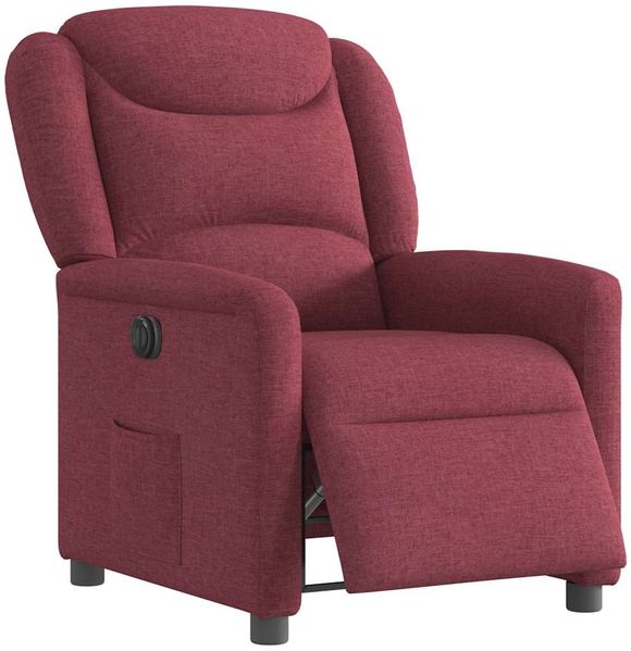 vidaXL Relaxsessel Elektrisch Weinrot Stoff 3303177 Bild 3