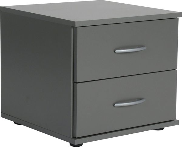 VOGL Möbelfabrik Container 1191, Bürocontainer, Nachtschrank, mit Schubladen & Füßen (1-St) verschiedene Ausführungen, Höhe 37 cm, Made in Germany