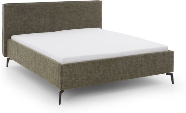 Matera Polsterbett braun Polyester Stoffbezug Baltimore 216cm x 185cm x 112cm