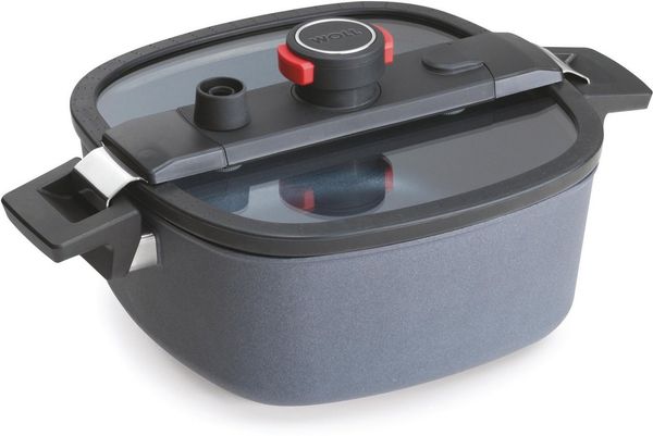 WOLL MADE IN GERMANY Dampfgartopf Active-Lite, Aluminiumguss (1-tlg, Made in Germany), Dampfkochtopf, incl. Active-Lite Deckel, Induktion, 5,5 Liter