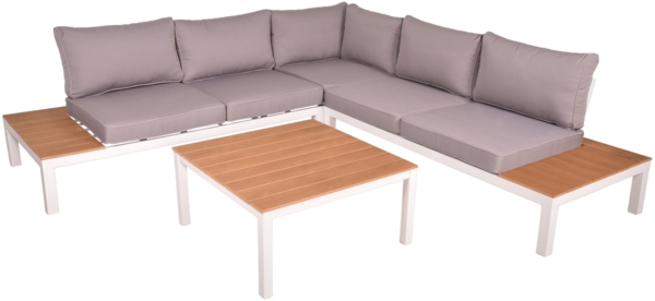 Moderne Garten Garnitur Lounge Set VALENTINA, 4tlg.