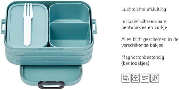 Mepal bento lunchbox take a break midi - nordic sage