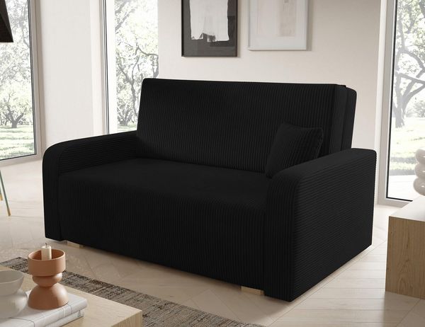 Schlafsofa Tessa III 155x85 cm Komfortables Sofa mit Bettkasten, Couch 3-Sitzer Kordstoff- Inklusive Gratis-Kissen - Poso 135