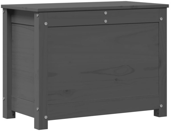 vidaXL Truhe Grau 60x32x45,5 cm Massivholz Kiefer 823546