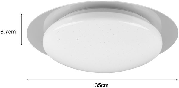 LED Deckenleuchte FRODENO Fernbedienung dimmbar Sternenhimmel Farbwechsel, Ø35cm Bild 4
