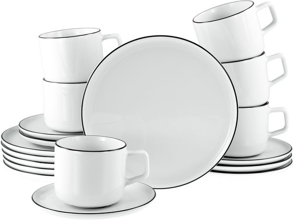 Chef Collection Black Line, Kaffeeservice 18-tlg (