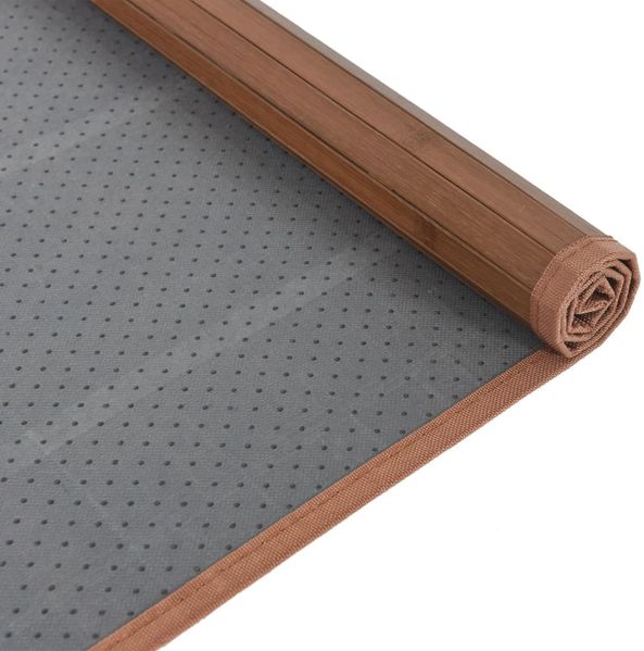 vidaXL Teppich Rechteckig Braun 80x1000 cm Bambus 376932 Bild 5