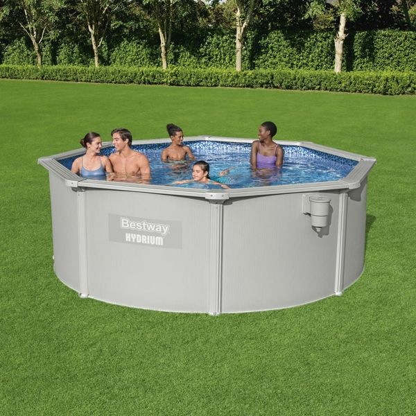 Bestway 'Hydrium™ Swimmingpool-Set, Stahl Grau, Ø 360x120 cm