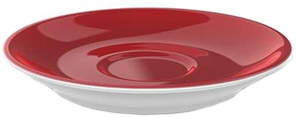 Dibbern Solid Color signalrot Espresso Untertasse Classico