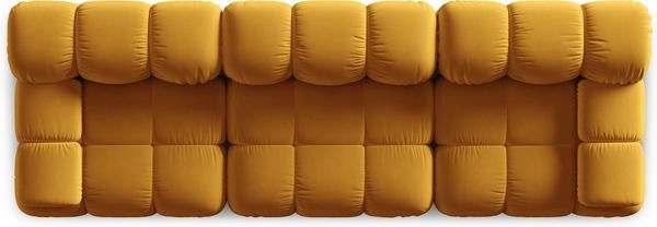 Micadoni Modulares Sofa Bellis 3-Sitzer Samt Bluvel Gelb Bild 3