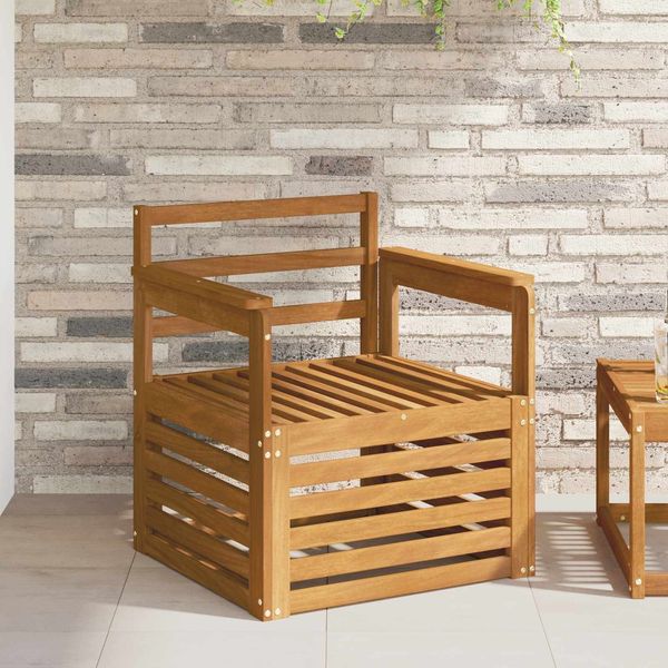 vidaXL Outdoor-Sofagarnitur Natur 71 x 63 x 73 cm Massivholz Akazie 3436339