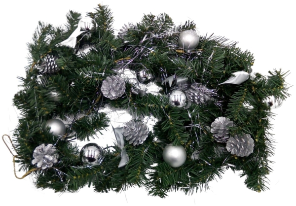 LED Tannengirlande 270cm Weihnachtsdeko Weihnachtsgirlande Girlande Türgirlande warmweiß