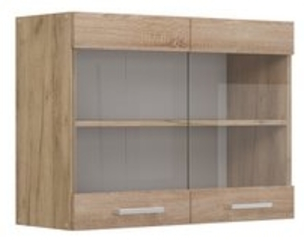 Küchenglasschrank R-Line Sonoma 80 cm Vicco Bild 6