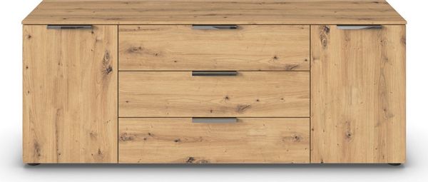 rauch Schubkastenkommode Flipp Kommode Sideboard Wäscheschrank, 2-türig mit 3 Schubladen und Soft-Close-Funktion