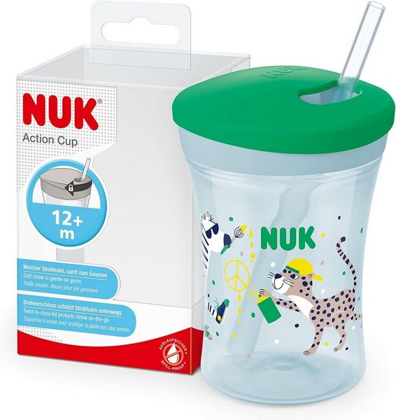 NUK Trinkflasche NUK Aciton Cup, 230ml, grün