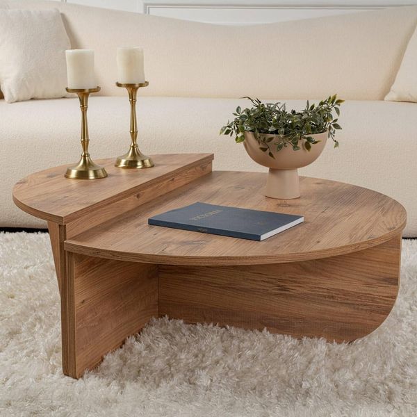 Dmora Couchtisch Feglino 90 x 60 x 35h cm Braun
