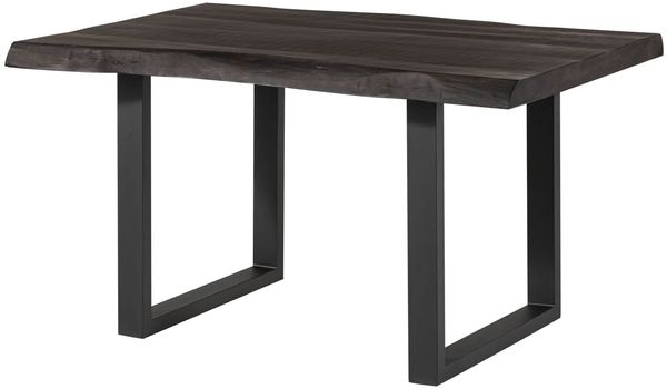 Baumtisch Mango 160x90x77 grau lackiert / U-Beine anthrazit matt FREEFORM 5