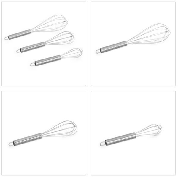 Schneebesen Set aus Edelstahl Bild 9